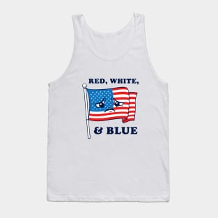 Red White And Blue Tank Top